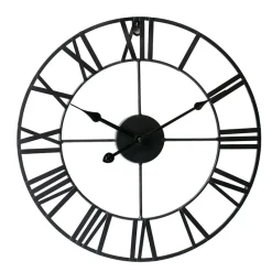 LW Collection Wandklok Olivier zwart 40cm