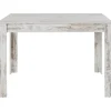 Lynn - Eettafel 120x90 cm 6 personen in antiek wit MDF