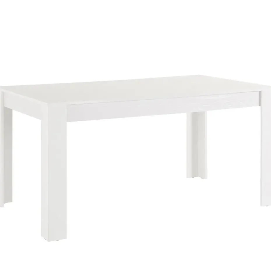 Lynn - Eettafel 160x90 cm voor 8 in wit MDF