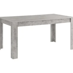 Lynn - Eettafel 160x90 cm voor 8 in MDF beton