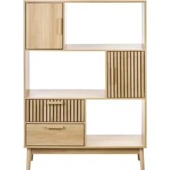 LYNWOOD - Boekenkast - Lichthout - MDF