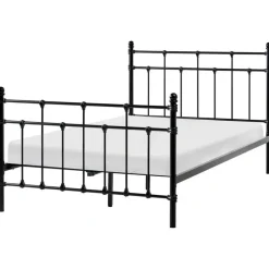 LYNX - Tweepersoonsbed - Zwart - 120 x 200 cm - Metaal