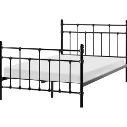 LYNX - Tweepersoonsbed - Zwart - 120 x 200 cm - Metaal