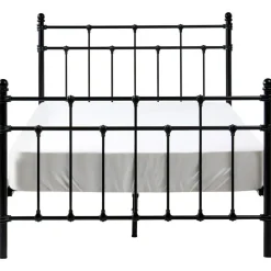 LYNX - Tweepersoonsbed - Zwart - 120 x 200 cm - Metaal