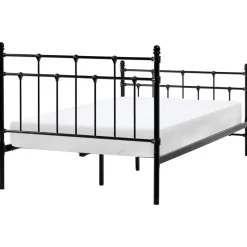 LYNX - Tweepersoonsbed - Zwart - 120 x 200 cm - Metaal