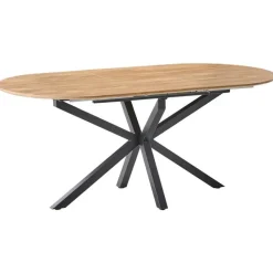 MACQUARIE - Eettafel uitschuifbaar - Bruin - 140/180 x 90 cm - MDF