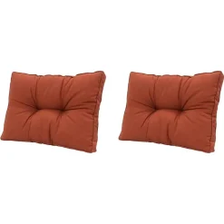 Madison - Florance Rugkussen Panama terra - Ca. 43x73 cm - Set van 2