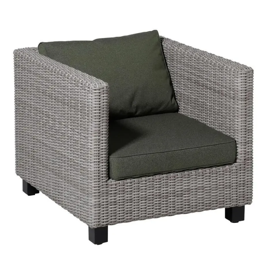 Madison - Lounge Profi-Line Kussen Manchester green - 60x60 cm - Set van 2