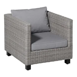 Madison - Lounge Profi-Line Zitkussen Manchester l-grey - 60x60 cm - Set van 2