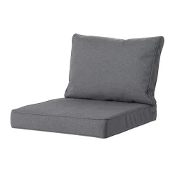 Madison - Lounge Profi-Line Zitkussen grey - Ca. 73x73 cm - Set van 2