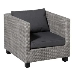 Madison - Lounge Profi-Line Zitkussen grey - Ca. 73x73 cm - Set van 2