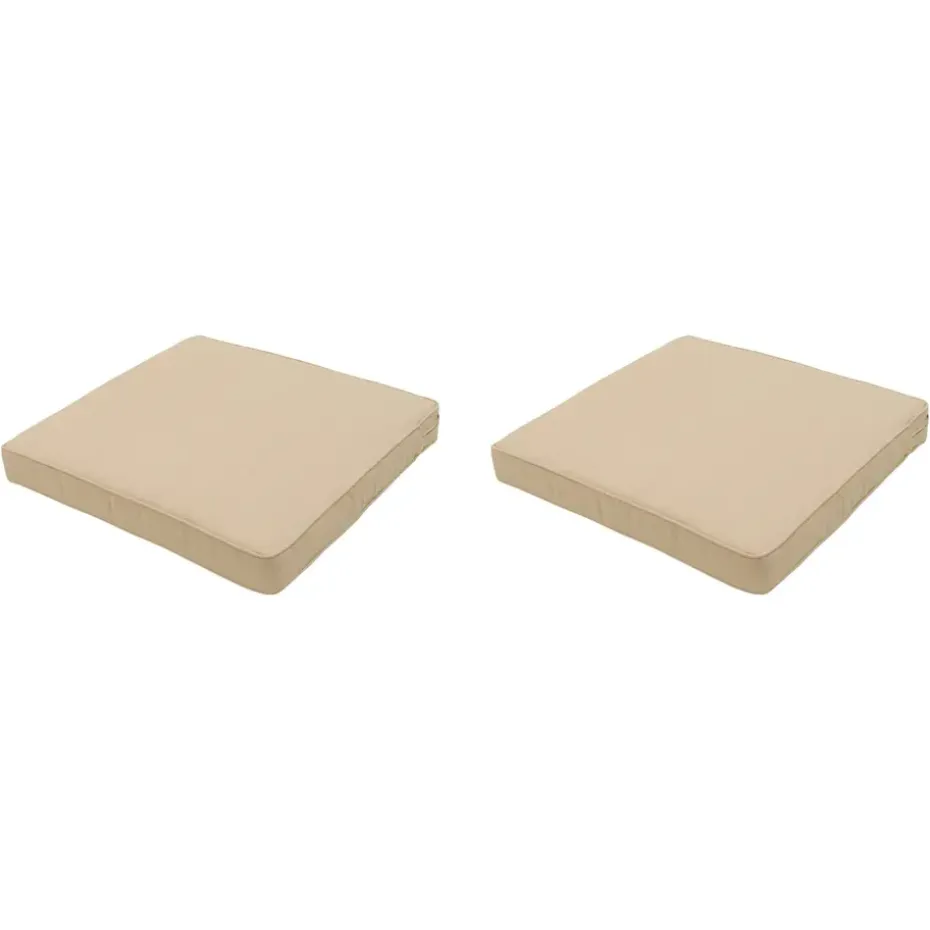 Madison - Lounge Profi-Line Zitkussen Beige - Ca. 60x60 cm - Set van 2