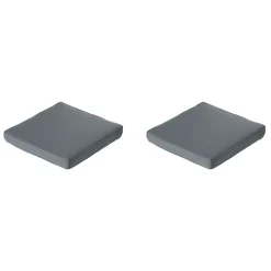 Madison - Lounge Profi-Line Zitkussen Rib grey - Ca. 73x73 cm - Set van 2