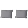 Madison - Lounge Rugkussen Oxford grey - Ca. 40x60 cm - Set van 2