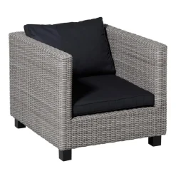 Madison - Lounge Rugkussen Basic black - Ca. 43x73 cm - Set van 2