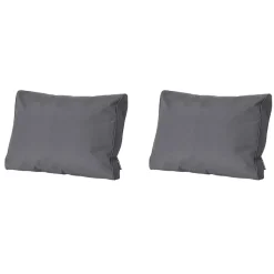 Madison - Lounge Rugkussen Panama grey - Ca. 40x60 cm - Set van 2