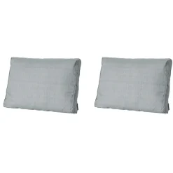 Madison - Lounge Rugkussen Basic grey - Ca. 43x73 cm - Set van 2