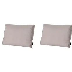 Madison - Lounge Rugkussen Basic taupe - Ca. 40x60 cm - Set van 2