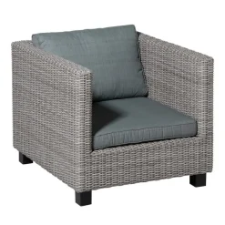 Madison - Lounge Zitkussen Basic grey - Ca. 60x60 cm - Set van 2