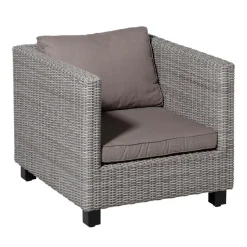 Madison - Lounge Zitkussen Basic taupe - Ca. 60x60 cm - Set van 2