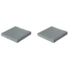 Madison - Lounge Zitkussen Basic grey - Ca. 73x73 cm - Set van 2