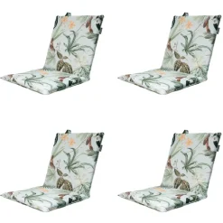 Madison - Stapelstoelkussen Grasse green - Ca. 97x49 cm - Set van 4