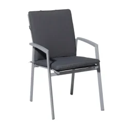 Madison - Stapelstoelkussen Panama grey - Ca. 97x49 cm - Set van 4