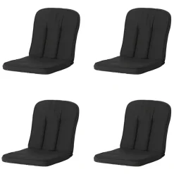 Madison - Tuinkussen Classic Hermitage Rib black - Ca. 94x48 cm - Set van 4