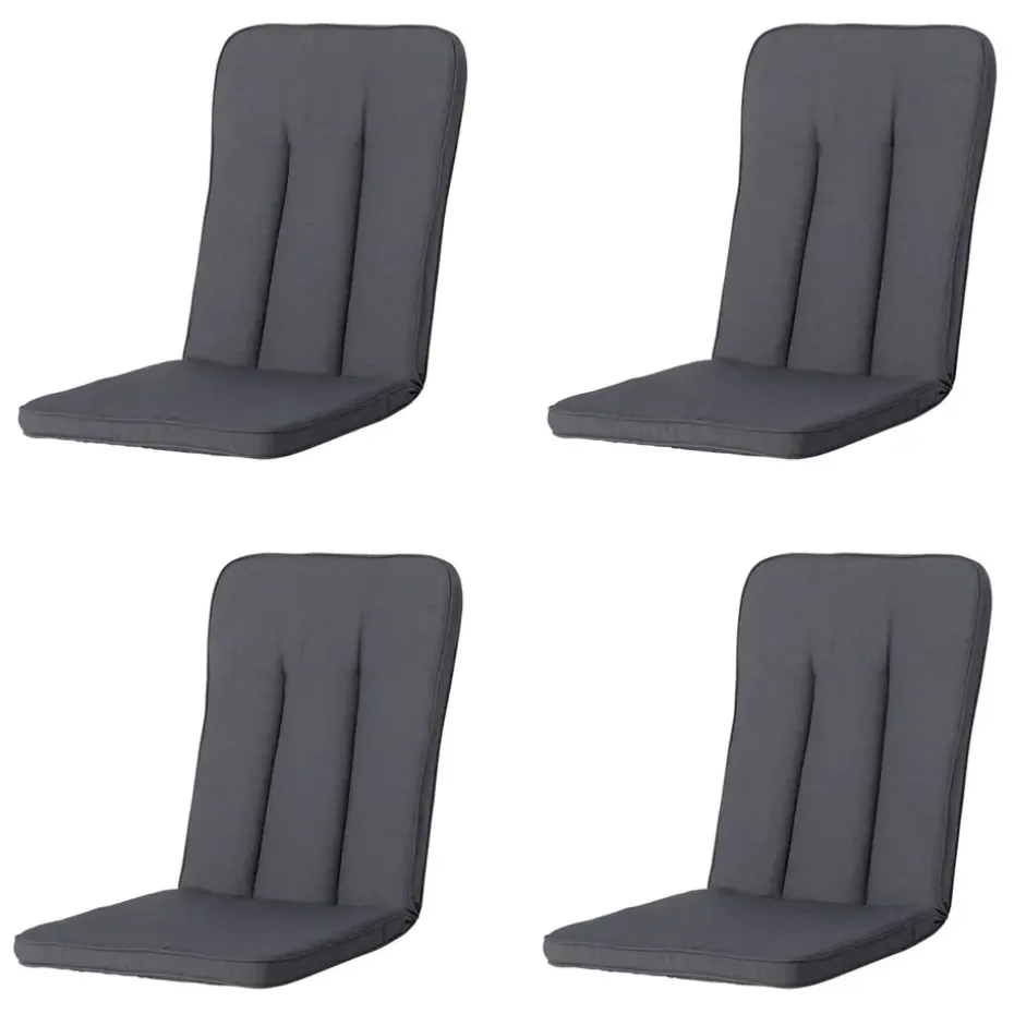 Madison - Tuinkussen Exelsior Panama grey - Ca. 110x48 cm - Set van 4