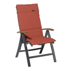 Madison - Tuinkussen Fiber Deluxe Panama terra - Ca. 125x50 cm - Set van 4