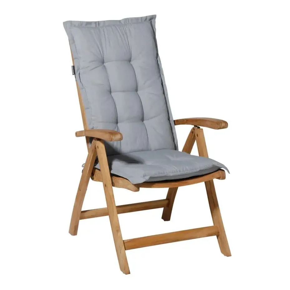 Madison - Tuinkussen Panama light grey - Ca. 123x50 cm - Set van 4