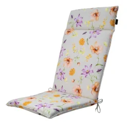 Madison - Tuinstoelkussen Hoge Rug Florina purple - Ca. 120x50 cm - Set van 4