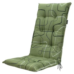 Madison - Tuinstoelkussen Hoge Rug Joah sage - Ca. 123x50 cm - Set van 4