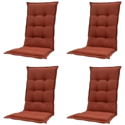 Madison - Tuinstoelkussen Lage Rug Panama terra - Ca. 105x50 cm - Set van 4