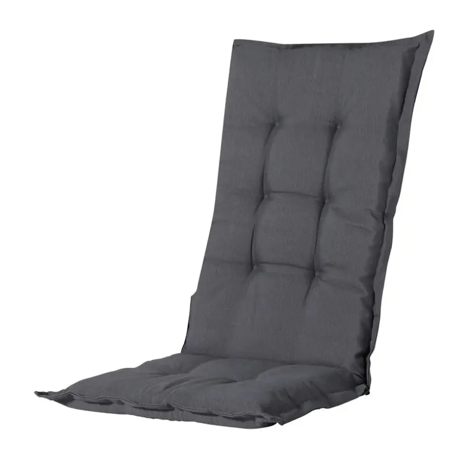 Madison - Tuinstoelkussen Hoge Rug Panama grey - Ca. 123x50 cm - Set van 4