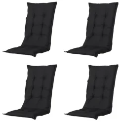 Madison - Tuinstoelkussen Lage Rug Panama black - Ca. 105x50 cm - Set van 4