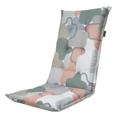 Madison - Tuinstoelkussen Hoge Rug Grafi salmone - Ca. 123x50 cm - Set van 4