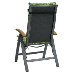 Madison - Tuinstoelkussen Hoge Rug Fergus green - Ca. 120x50 cm - Set van 4