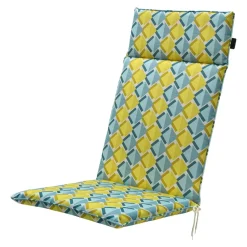 Madison - Tuinstoelkussen Hoge Rug Siem yellow - Ca. 120x50 cm - Set van 4