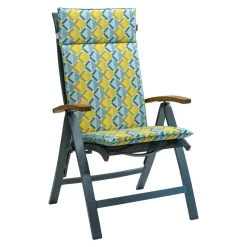 Madison - Tuinstoelkussen Hoge Rug Siem yellow - Ca. 120x50 cm - Set van 4