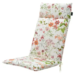 Madison - Tuinstoelkussen Hoge Rug Milly natural - Ca. 120x50 cm - Set van 4