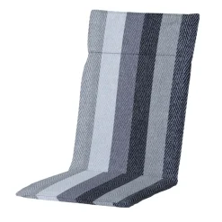 Madison - Tuinstoelkussen Hoge Rug Victoria grey - Ca. 120x50 cm - Set van 4