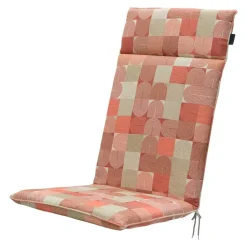 Madison - Tuinstoelkussen Hoge Rug Jacky terra - Ca. 120x50 cm - Set van 4