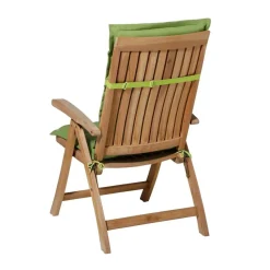 Madison - Tuinstoelkussen Lage Rug Rib lime - Ca. 105x50 cm - Set van 4