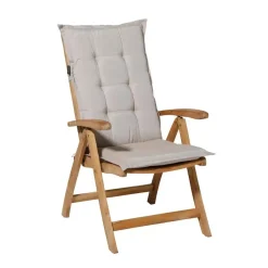 Madison - Tuinstoelkussen Lage Rug Panama linnen - Ca. 105x50 cm - Set van 4