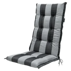 Madison - Tuinstoelkussen Hoge Rug Alice grey - Ca. 123x50 cm - Set van 4