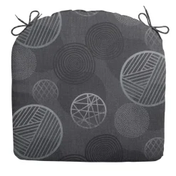 Madison - Zitkussen Circle grey - Ca. 46x48 cm - Set van 4