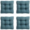 Madison - Zitkussen Florance Panama sea blue - Ca. 47x47 cm - Set van 4