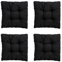 Madison - Zitkussen Florance Panama black - Ca. 47x47 cm - Set van 4