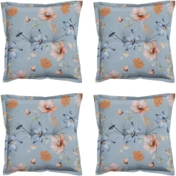 Madison - Zitkussen Florina blue - Ca. 50x50 cm - Set van 4